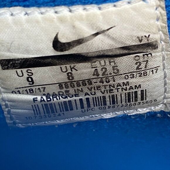 Nike Air Shake Ndestrukt Blue Size 9 - Picture 7 of 7